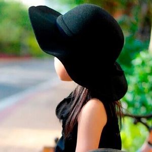 girls wool floppy hat